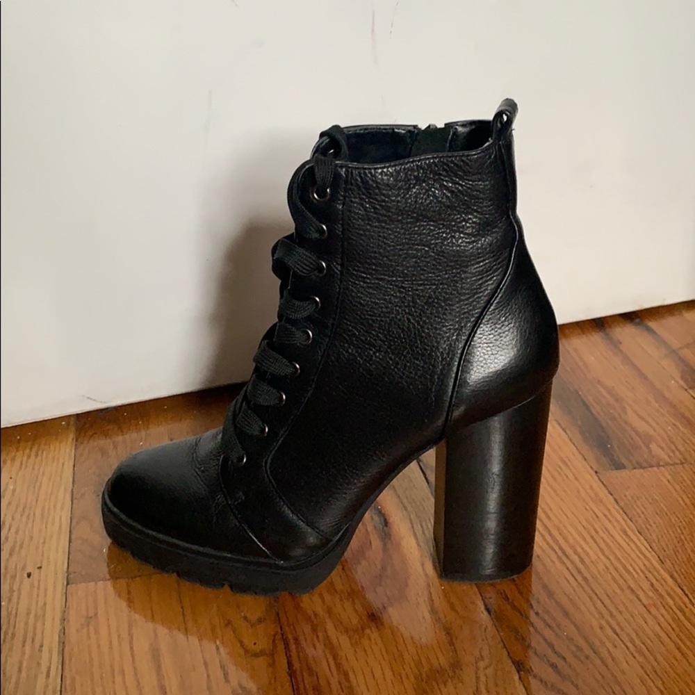 Steve Madden 4 inch thick heeled boots - Picture 1 of 6